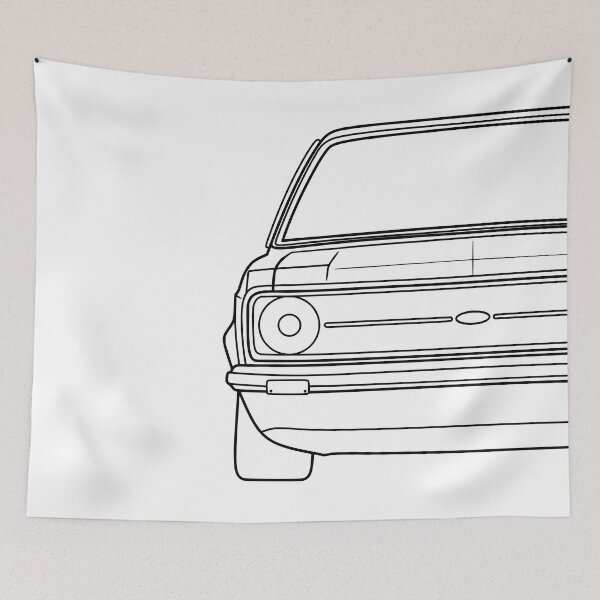 Item preview, Ford Escort MK2 black lines designed and sold by EdimDesign.
