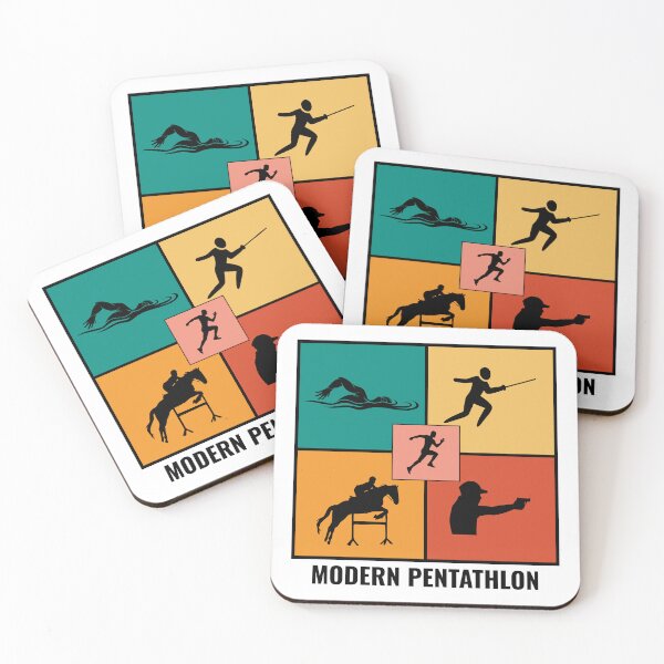 Item preview, Modern Pentathlon - Swimming Fencing Riding Shooting Running designed and sold by CuteDesigns1.