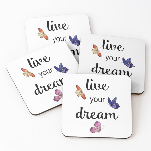 Item preview, Live Your Dream, Colorful Watercolor Butterflies designed and sold by PrintedKat.