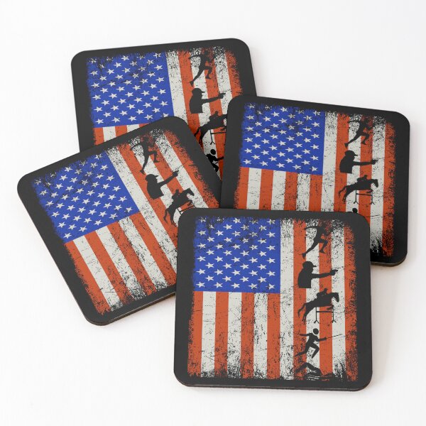 Item preview, 4th of July American Flag Modern Pentathlon designed and sold by CuteDesigns1.