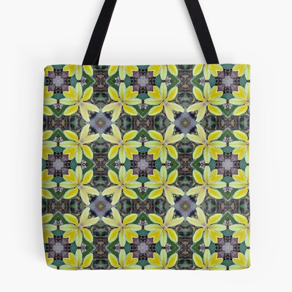Item preview, Yellow and Green Abstract Flower Repeat Pattern | Babiana Patula 1.6 designed and sold by FRLF.