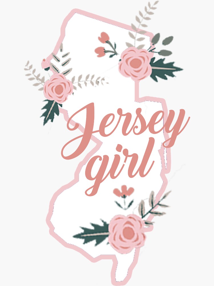 "Jersey Girl" Sticker for Sale by baileymincer Redbubble
