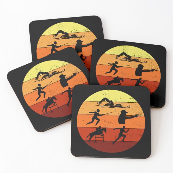 Item preview, Modern Pentathlon - Swimming Fencing Riding Shooting Running designed and sold by CuteDesigns1.