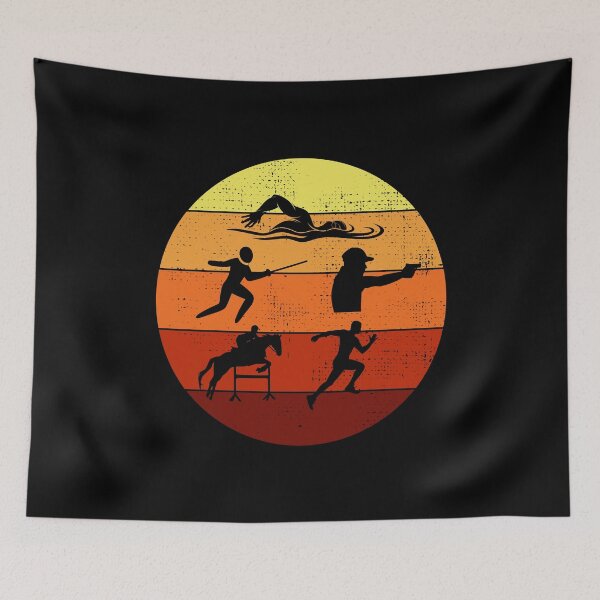 Item preview, Modern Pentathlon - Swimming Fencing Riding Shooting Running designed and sold by CuteDesigns1.