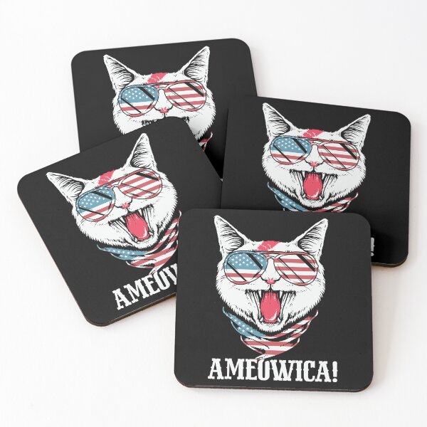 Item preview, Meowica Ameowica American Vintage Cat- Funny Meowica Independence Day 4 de julio American Cat Tee Design Idea de regalo para el 4 de julio Cat Lovers designed and sold by Prince - Bestseller ★★★★★.