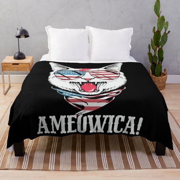 Item preview, Meowica Ameowica American Vintage Cat- Funny Meowica Independence Day 4 de julio American Cat Tee Design Idea de regalo para el 4 de julio Cat Lovers designed and sold by Prince - Bestseller ★★★★★.