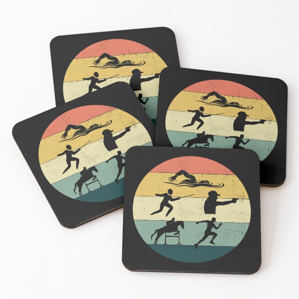 Item preview, Modern Pentathlon - Swimming Fencing Riding Shooting Running designed and sold by CuteDesigns1.