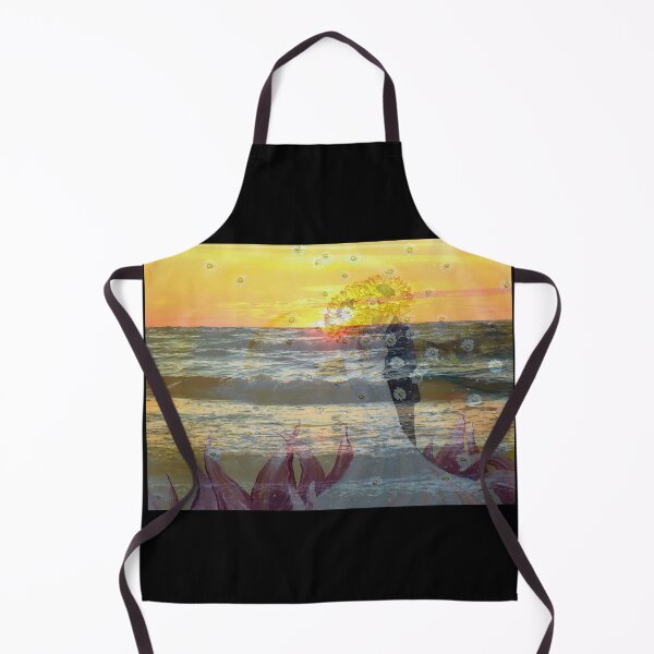 Item preview, Mixed Media: Sunset, seascape and oil painting, photo and painting by Marina Daniluka designed and sold by MariDaniArt.