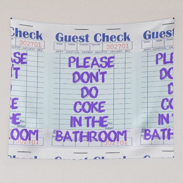 Item preview, in the bathroom - NIKKISBLING GUEST CHECK designed and sold by nicolekap29.