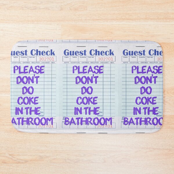 Item preview, in the bathroom - NIKKISBLING GUEST CHECK designed and sold by nicolekap29.