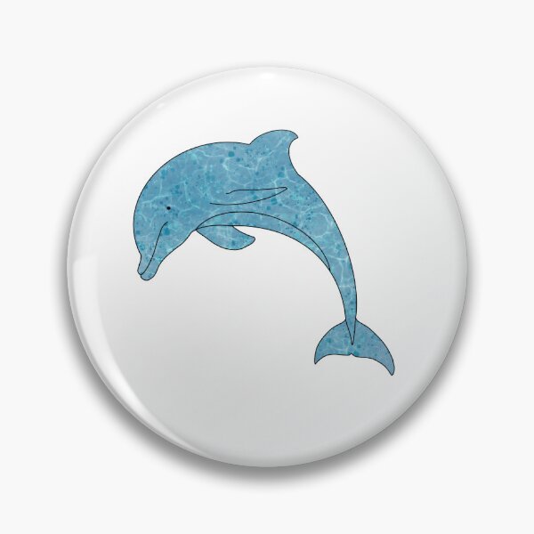 Item preview, Water Waves Paint Splatter Dolphin Abstract  designed and sold by ArtbyJanaye.