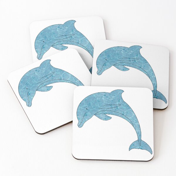 Item preview, Water Waves Paint Splatter Dolphin Abstract  designed and sold by ArtbyJanaye.