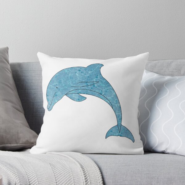 Item preview, Water Waves Paint Splatter Dolphin Abstract  designed and sold by ArtbyJanaye.