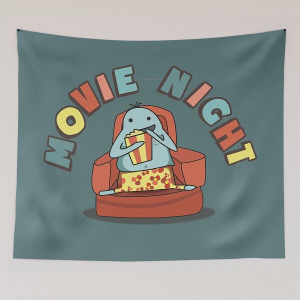 Item preview, Movie night - blue designed and sold by nicovaldez.