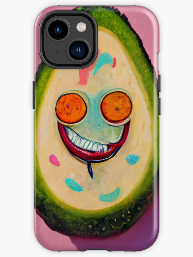 Funda de iPhone «Aguacate Feliz #1 | vegano | Vegetariano | Lindo | Diseño  pastel» de lrjtucker | Redbubble