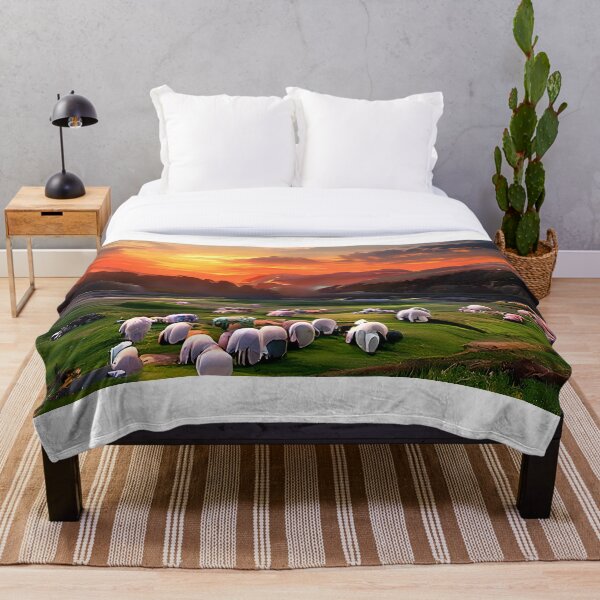 Item preview, Ovejas en el prado designed and sold by digitalartpro.