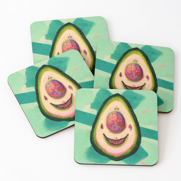Item preview, Happy Avocado #2 | Vegan | Vegetarian | Cute | Pastel Design designed and sold by lrjtucker.
