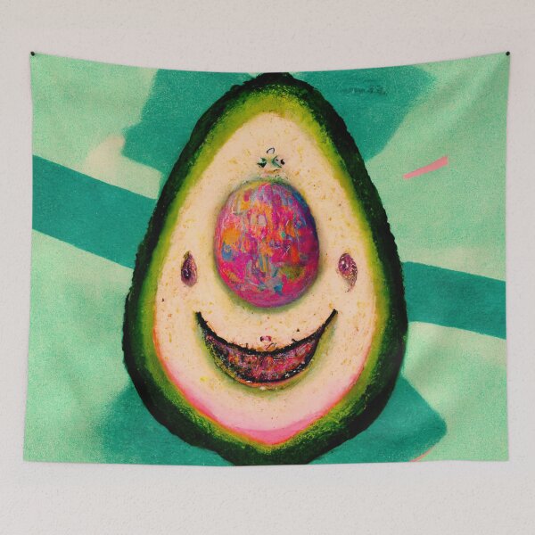 Item preview, Happy Avocado #2 | Vegan | Vegetarian | Cute | Pastel Design designed and sold by lrjtucker.