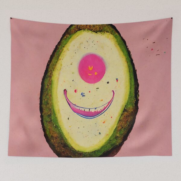 Item preview, Happy Avocado #3 | Vegan | Vegetarian | Cute | Pastel Design designed and sold by lrjtucker.