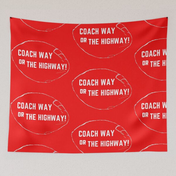 Item preview, Football Coach Way or the Highway Gift T-Shirt designed and sold by CoolMolo.
