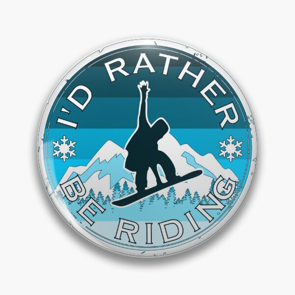 Item preview, I'd Rather Be Riding Snowboarder Jumps On Snowy Winter Mountain Snowboarding Vintage Graphic Design designed and sold by UpwardSpin.