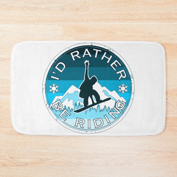 Item preview, I'd Rather Be Riding Snowboarder Jumps On Snowy Winter Mountain Snowboarding Vintage Graphic Design designed and sold by UpwardSpin.