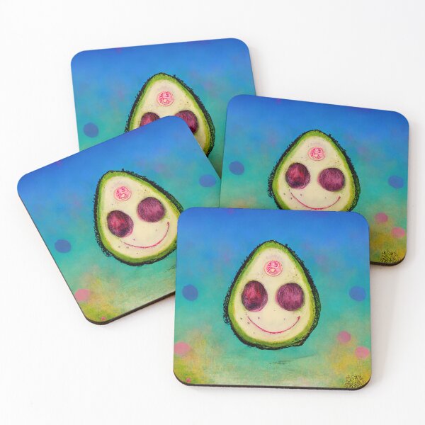 Item preview, Happy Avocado #4 | Vegan | Vegetarian | Cute | Pastel Design designed and sold by lrjtucker.