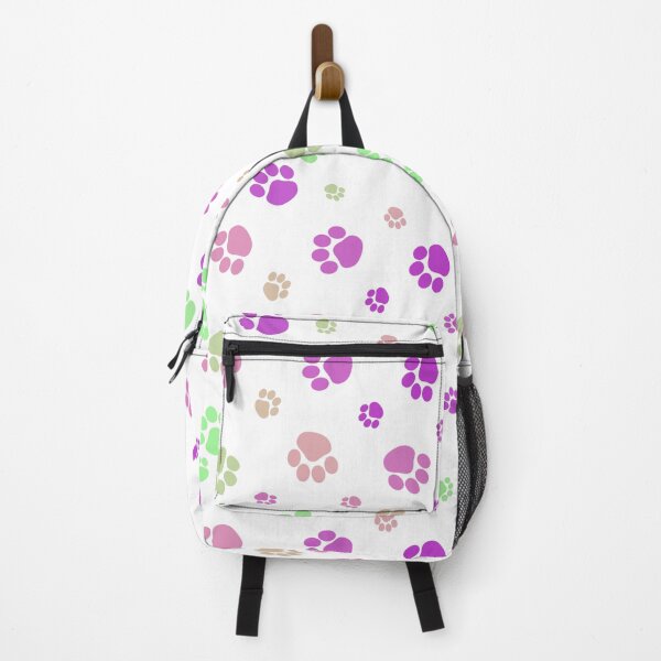 Item preview, Multiple Paw Prints - Purples and Greens designed and sold by BookwormSticker.