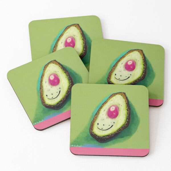 Item preview, Happy Avocado #5 | Vegan | Vegetarian | Cute | Pastel Design designed and sold by lrjtucker.