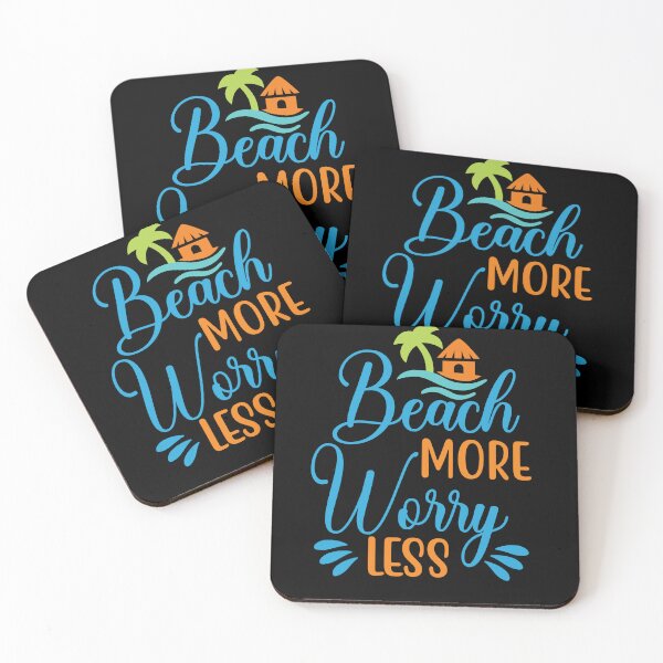 Item preview, Beach More Worry Less designed and sold by McPurrface.