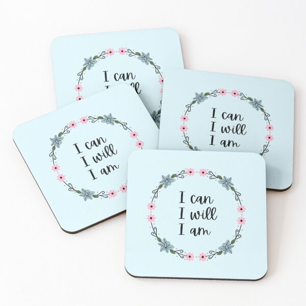 Item preview, I Can, I Will, I Am Inspirational Quote designed and sold by ArtsyJulez.