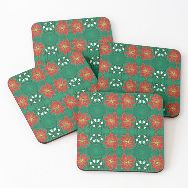 Item preview, Christmas Flower Pattern designed and sold by Janine-Brewster.
