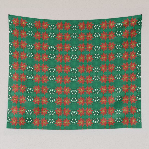 Item preview, Christmas Flower Pattern designed and sold by Janine-Brewster.