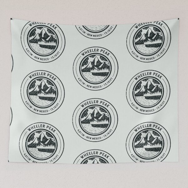 Item preview, Wheeler Peak New Mexico | Hiking | Skiing designed and sold by KrisSidDesigns.