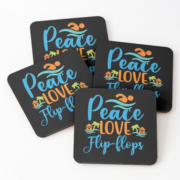 Item preview, Peace Love Flip-flops designed and sold by McPurrface.