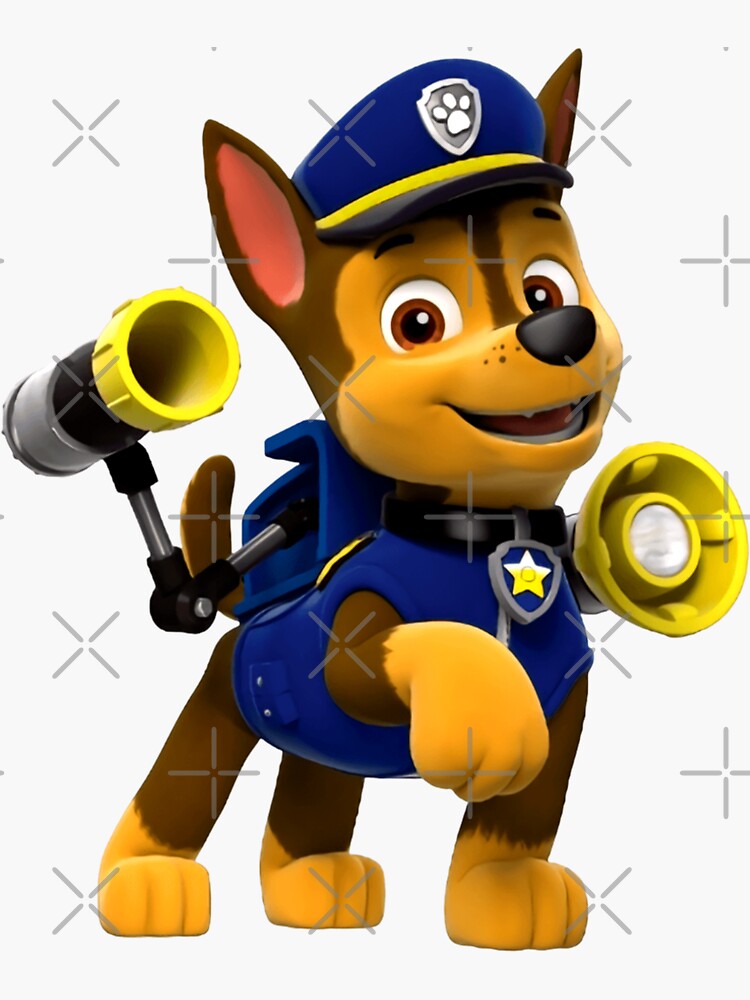 "Paw Patrol chase" Sticker for Sale by ShopBetter1 Redbubble