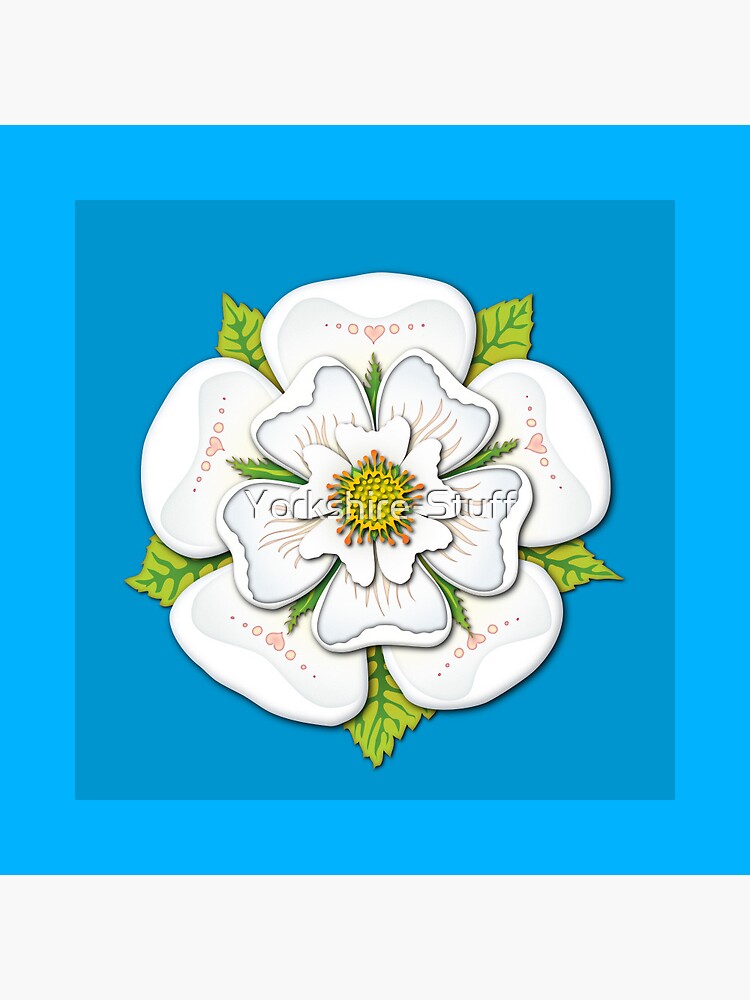 Tudor White Rose of Yorkshire Pin
