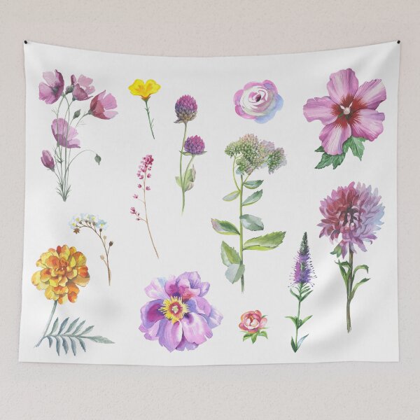 Item preview, Watercolor Wildflowers Set designed and sold by GlowinUp Shop.