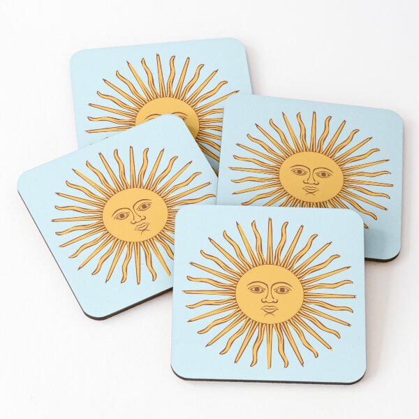 Item preview, celestial golden sun with face line drawing vintage rays designed and sold by opptop.
