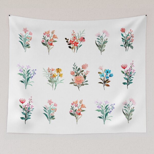 Item preview, Watercolor Flower Bouquet Set designed and sold by GlowinUp Shop.