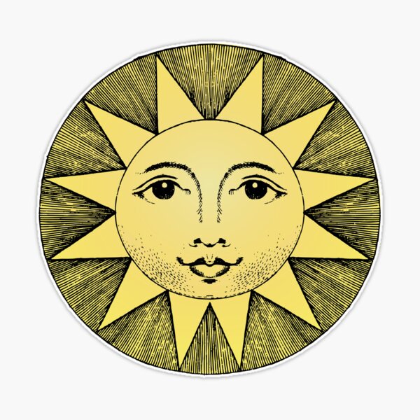 Celestial Spiritual Sun | Sticker