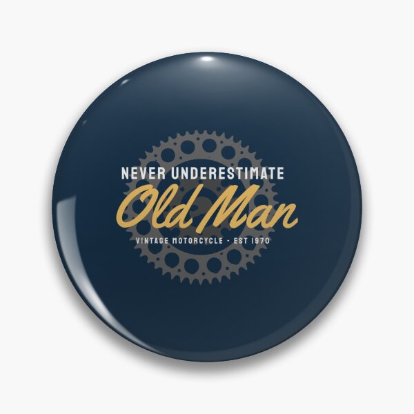 Item preview, Old Man Vintage Motorcycle Est 1970  designed and sold by Attilastore.
