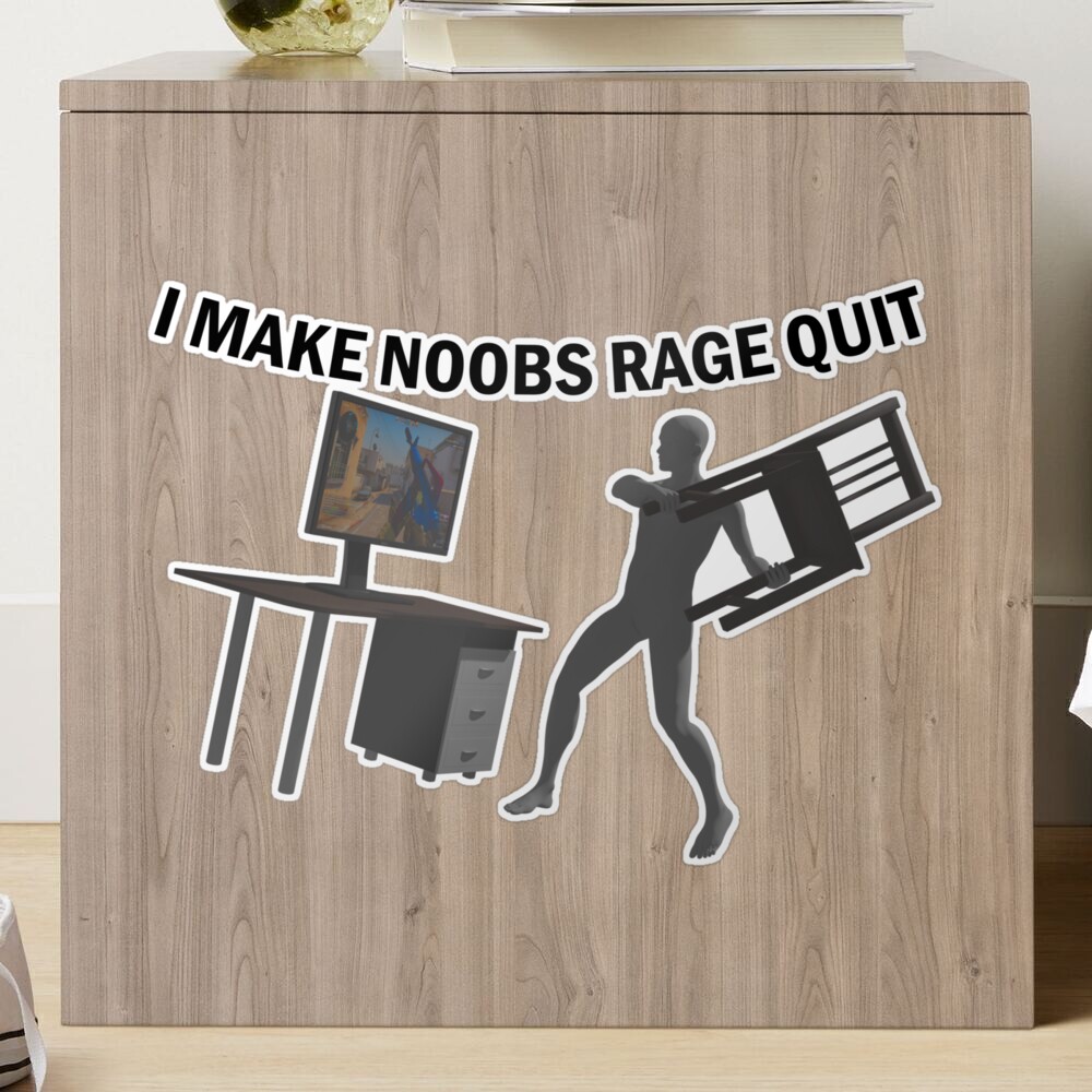 i make noobs rage quit Art Board Print by FersArts
