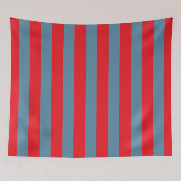 Item preview, Red and Grey Blue Stripes designed and sold by Karen Thomson.