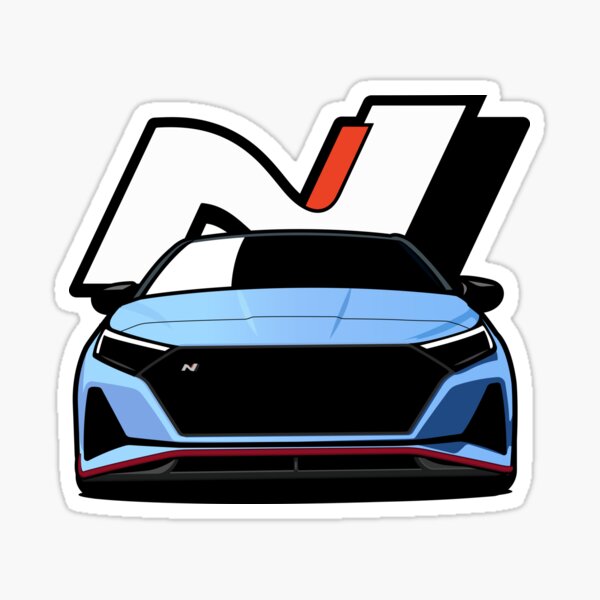 Hyundai i30 N  Sticker for Sale by AUTO-ILLUSTRATE