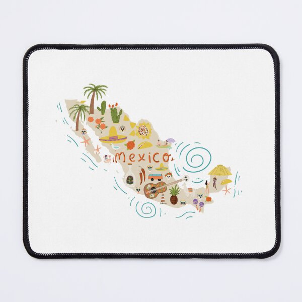 Item preview, Mexico map designed and sold by HelgaScand.
