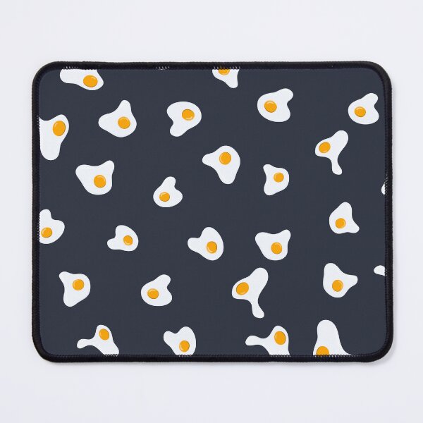 Item preview, Sunny side up eggs pattern on blue background designed and sold by HelgaScand.