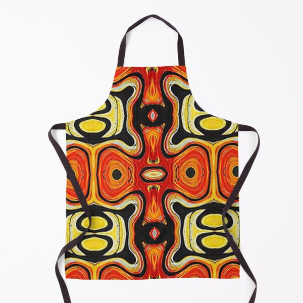 Item preview, Contemporary and Indescribably Elegant orange and black abstract swirl by Code03. designed and sold by Code03.