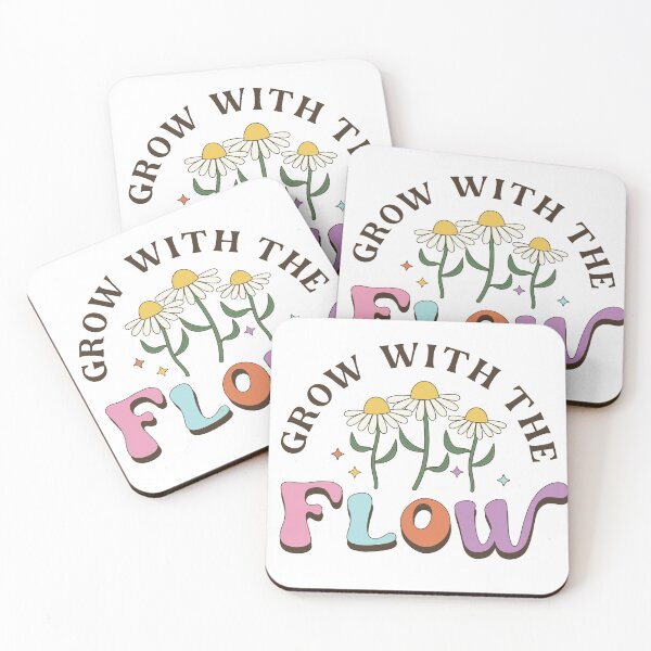 Item preview, Grow With The Flow Retro Vintage 80s 70's Hippie Designs designed and sold by Beautiful  Habits.