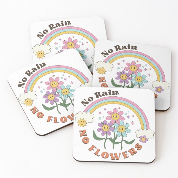 Item preview, No Rain No Flowers Retro Vintage 80s 70's Hippie Designs designed and sold by Beautiful  Habits.